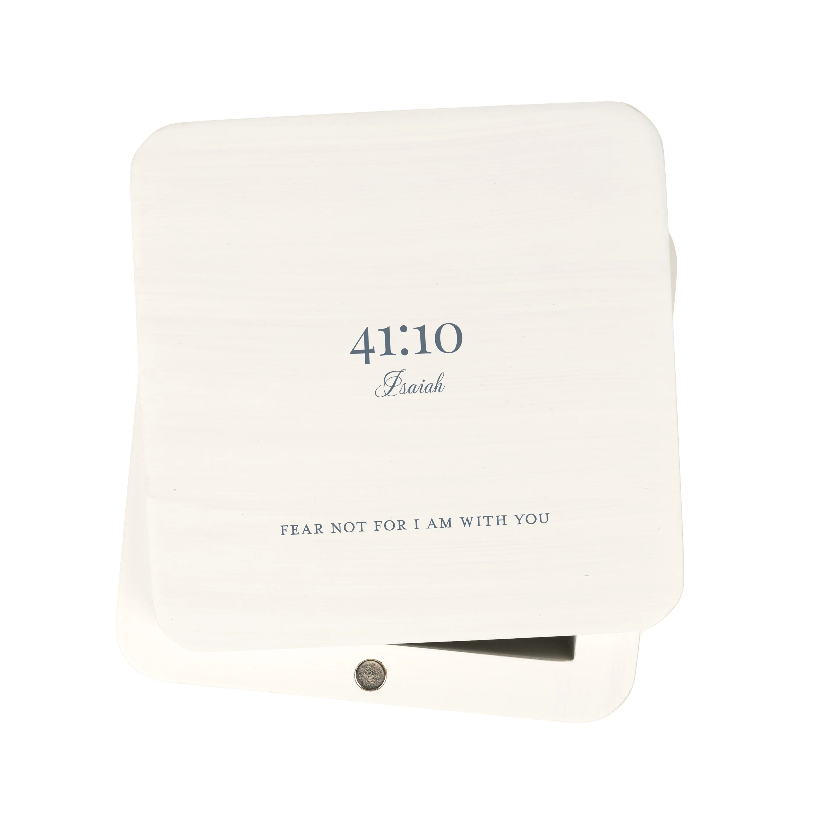 Fear Not White Keepsake Box