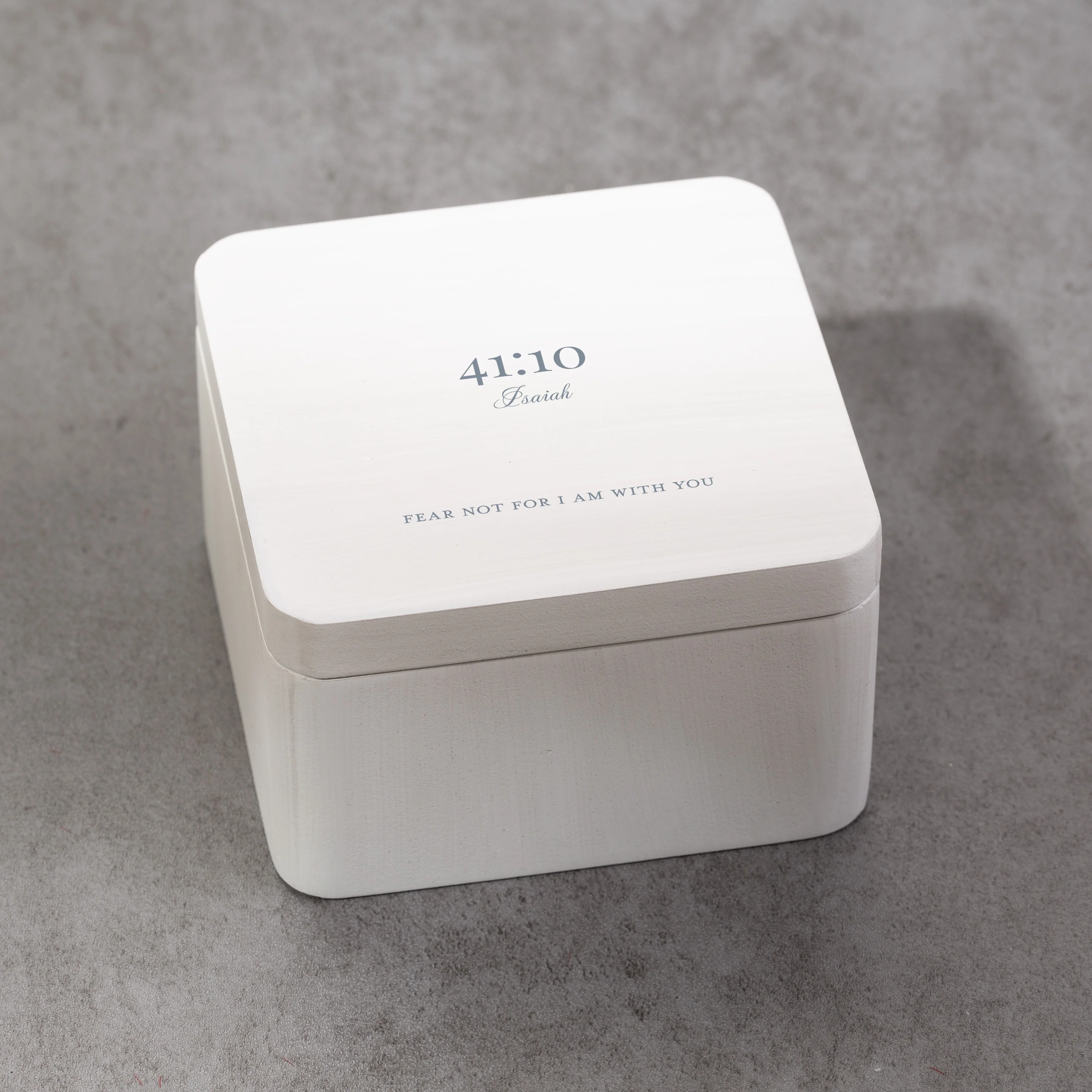 Fear Not White Keepsake Box - Image 2