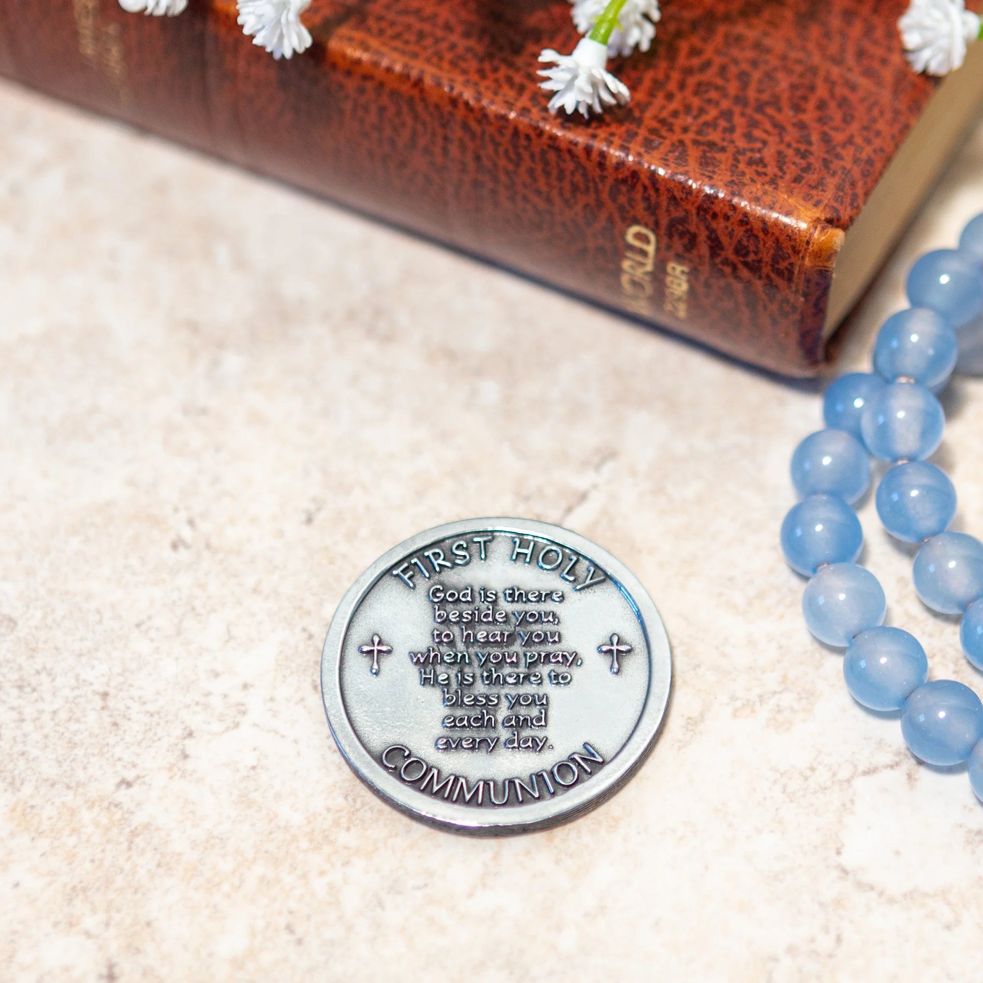 First Communion Blue Pocket Token - Image 2