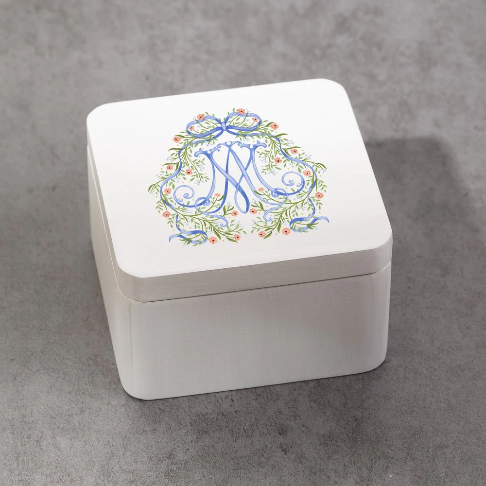Floral Auspice Maria Rosary Keepsake Box - Image 2