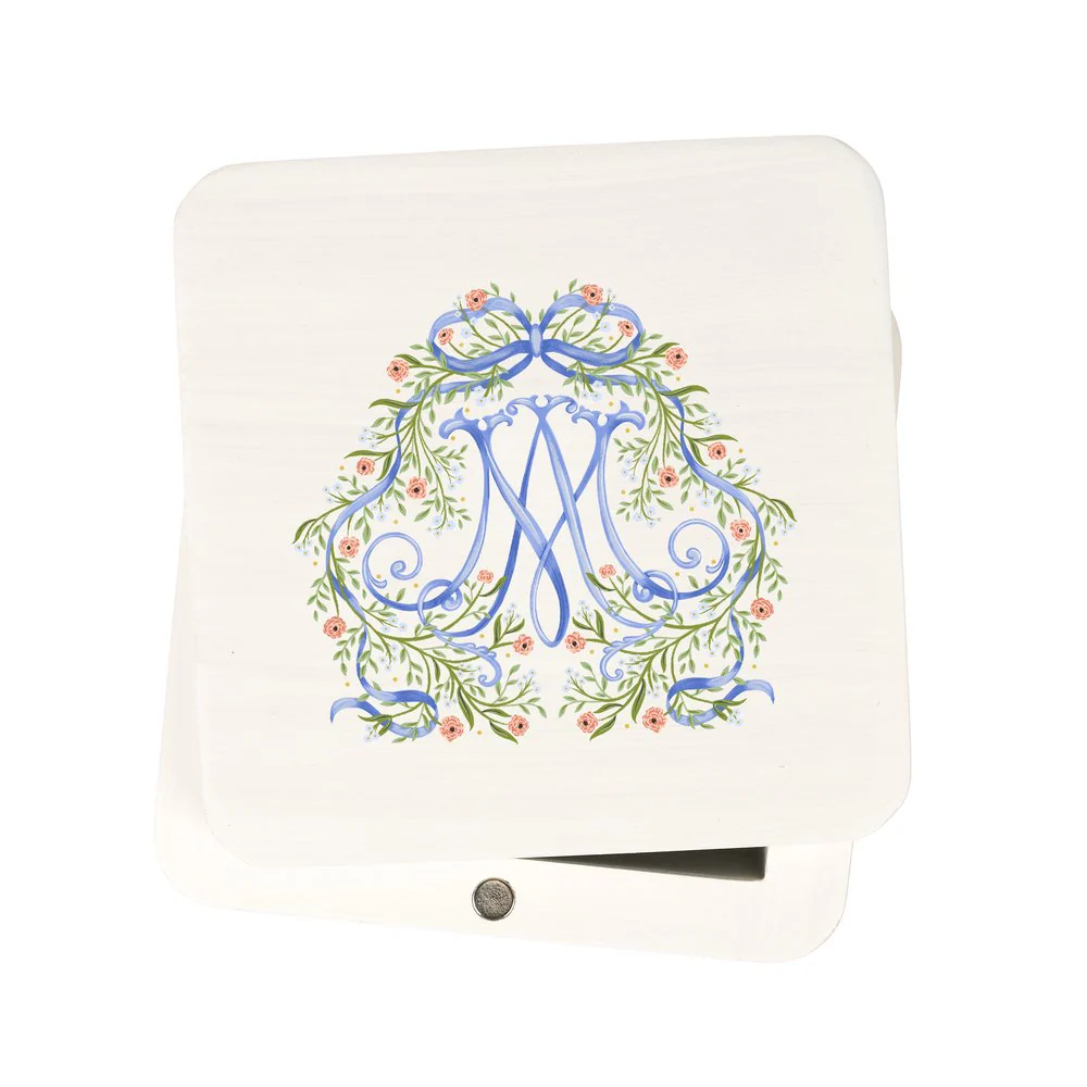 Floral Auspice Maria Rosary Keepsake Box - Image 3
