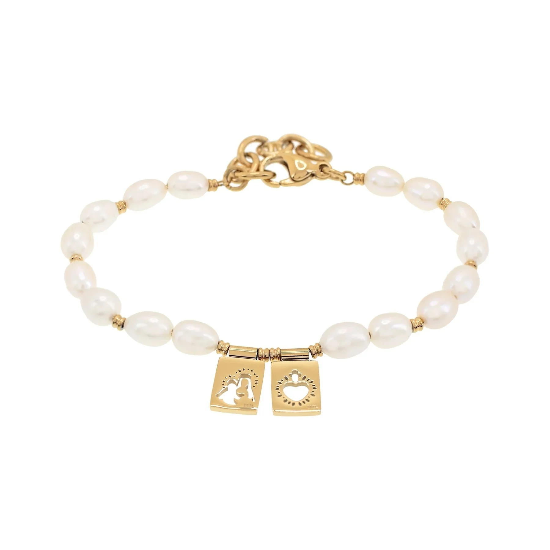 Freshwater Pearl Scapular Bracelet - Image 2