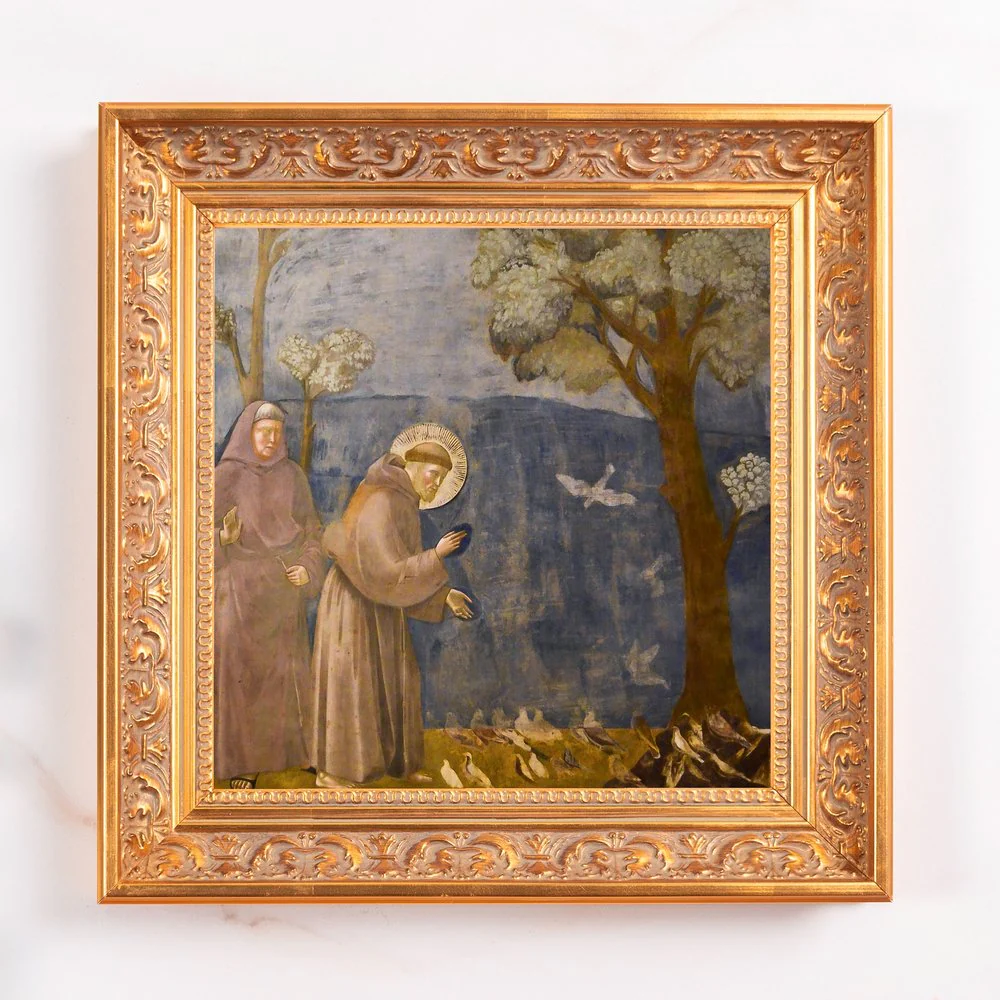 Giotto's Legend of St. Francis Framed Canvas - Sacred Mini Collection - Image 2