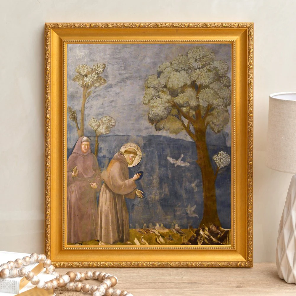 Giotto's Legend of St. Francis Framed Canvas - Sacred Signature Collection
