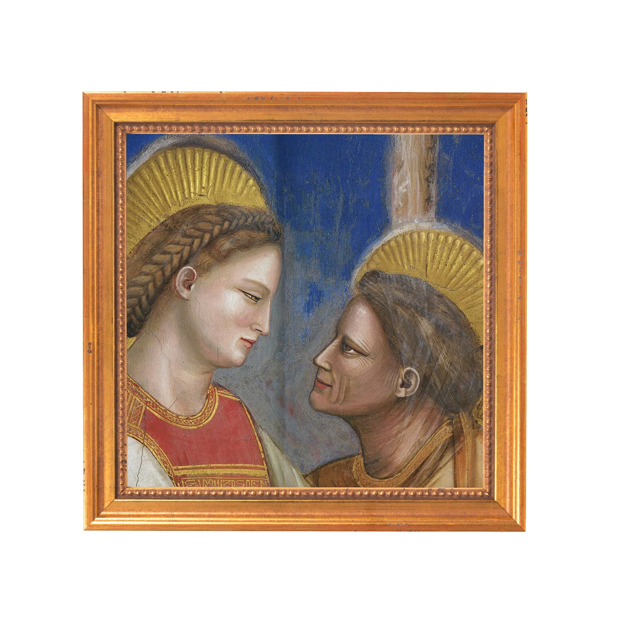 Giotto's Visitation (Detail) Framed Canvas - Sacred Mini Collection - Image 7