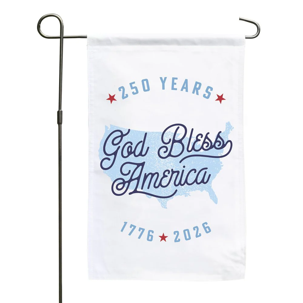 God Bless America 250th Commemorative Garden Flag - Image 2