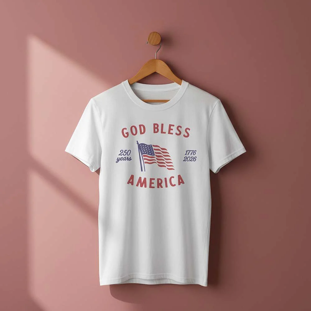 God Bless America 250th Commemorative Old Glory T-Shirt - Image 3
