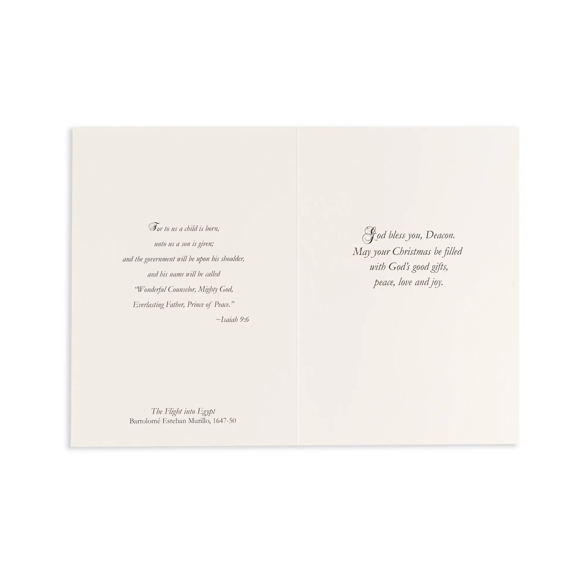 God Bless Deacon Christmas Card - Image 3
