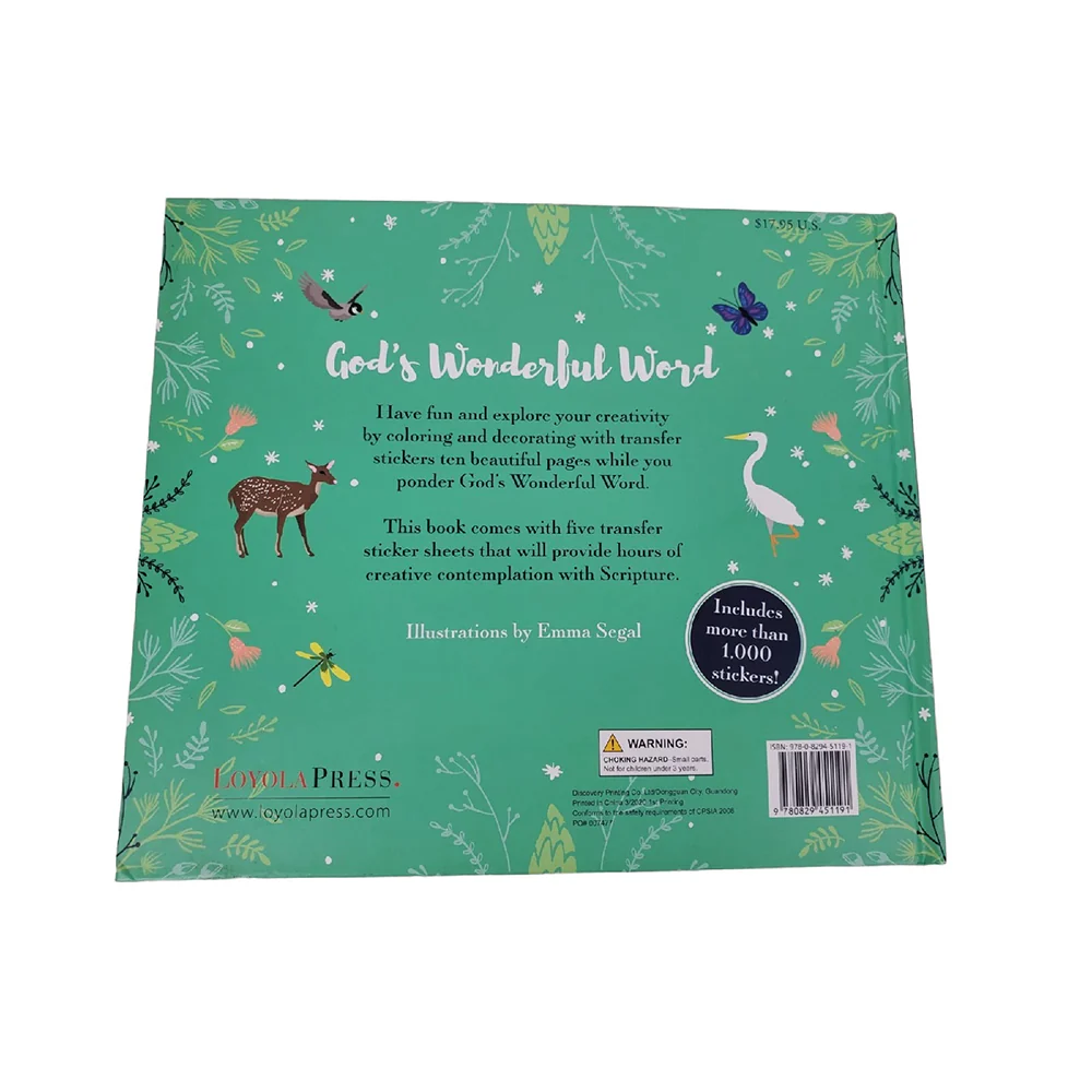 God's Wonderful Word: A Transfer Sticker and Coloring Book - Image 2