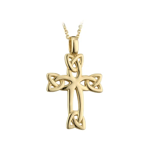 Gold Plated Celtic Cross Necklace