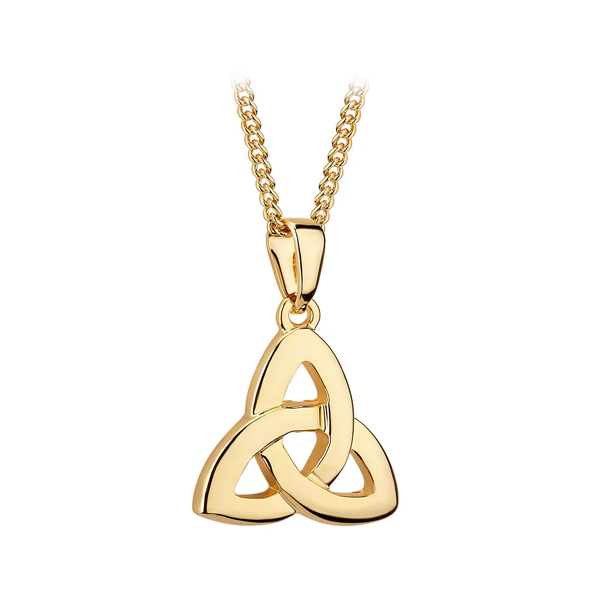 Gold Plated Trinity Knot Necklace - 18" - Image 2