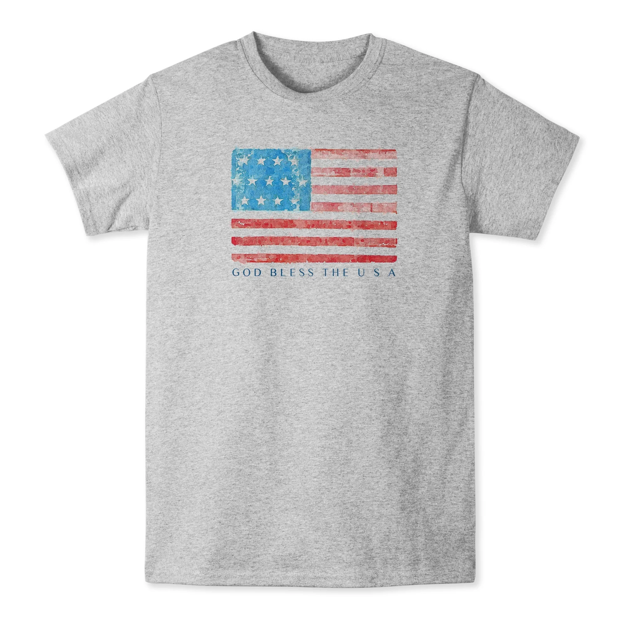 Grey God Bless the USA T-Shirt - Image 6