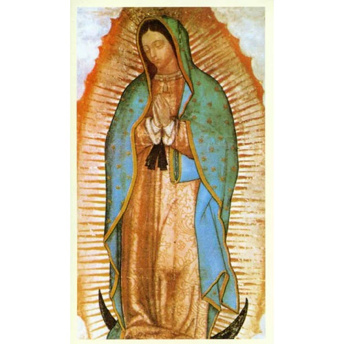 Laminated Guadalupe Personalized Prayer Card (Priced Per Card)