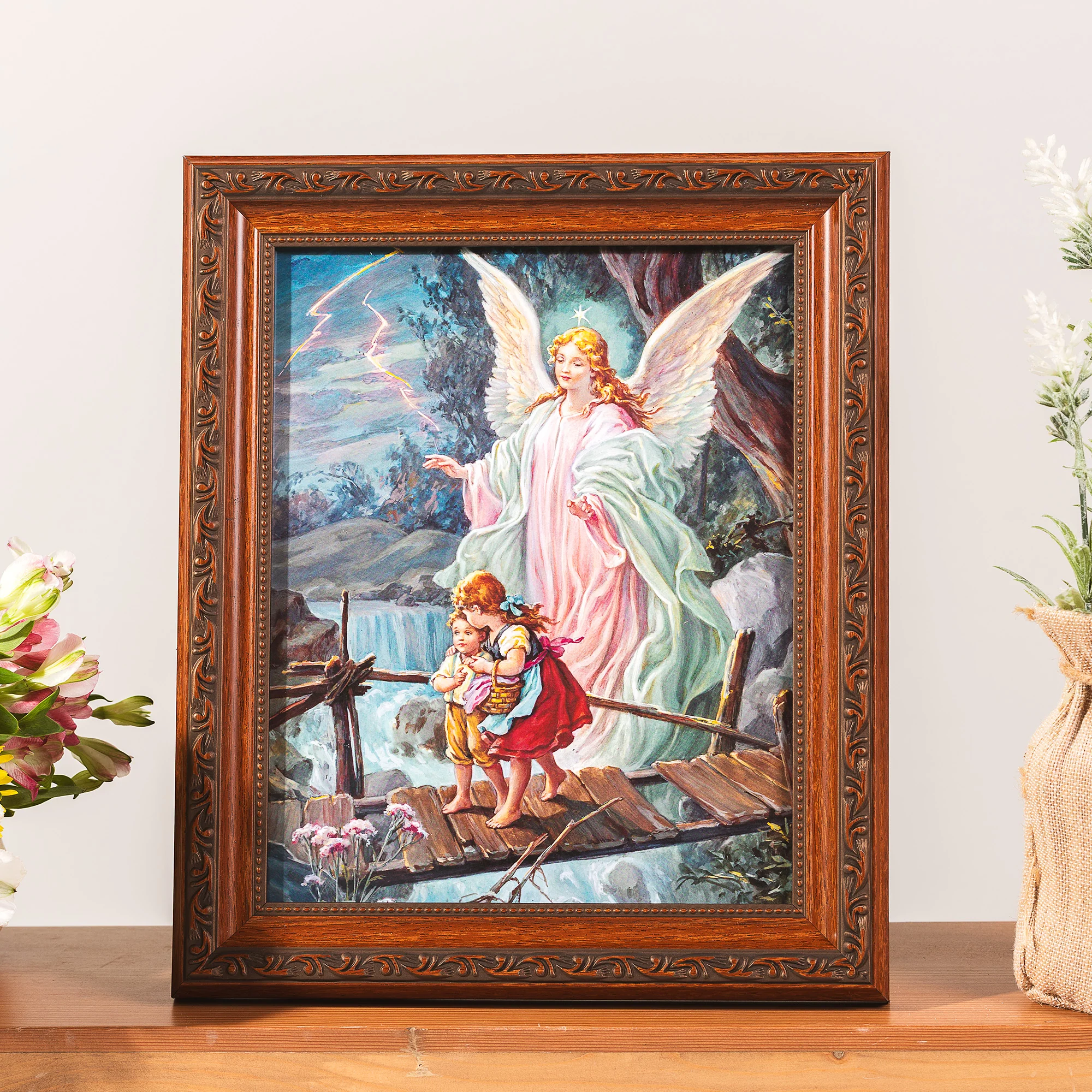 Guardian Angel Framed Print - Multiple Frame Styles - Image 4
