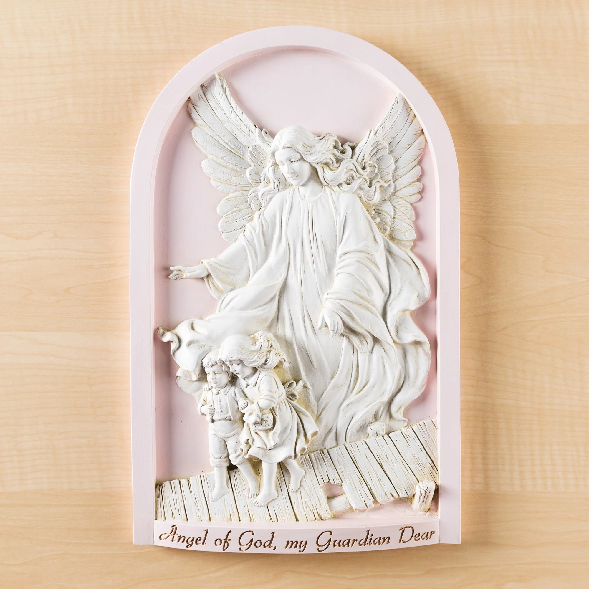 Guardian Angel Plaque - Pink or Blue
