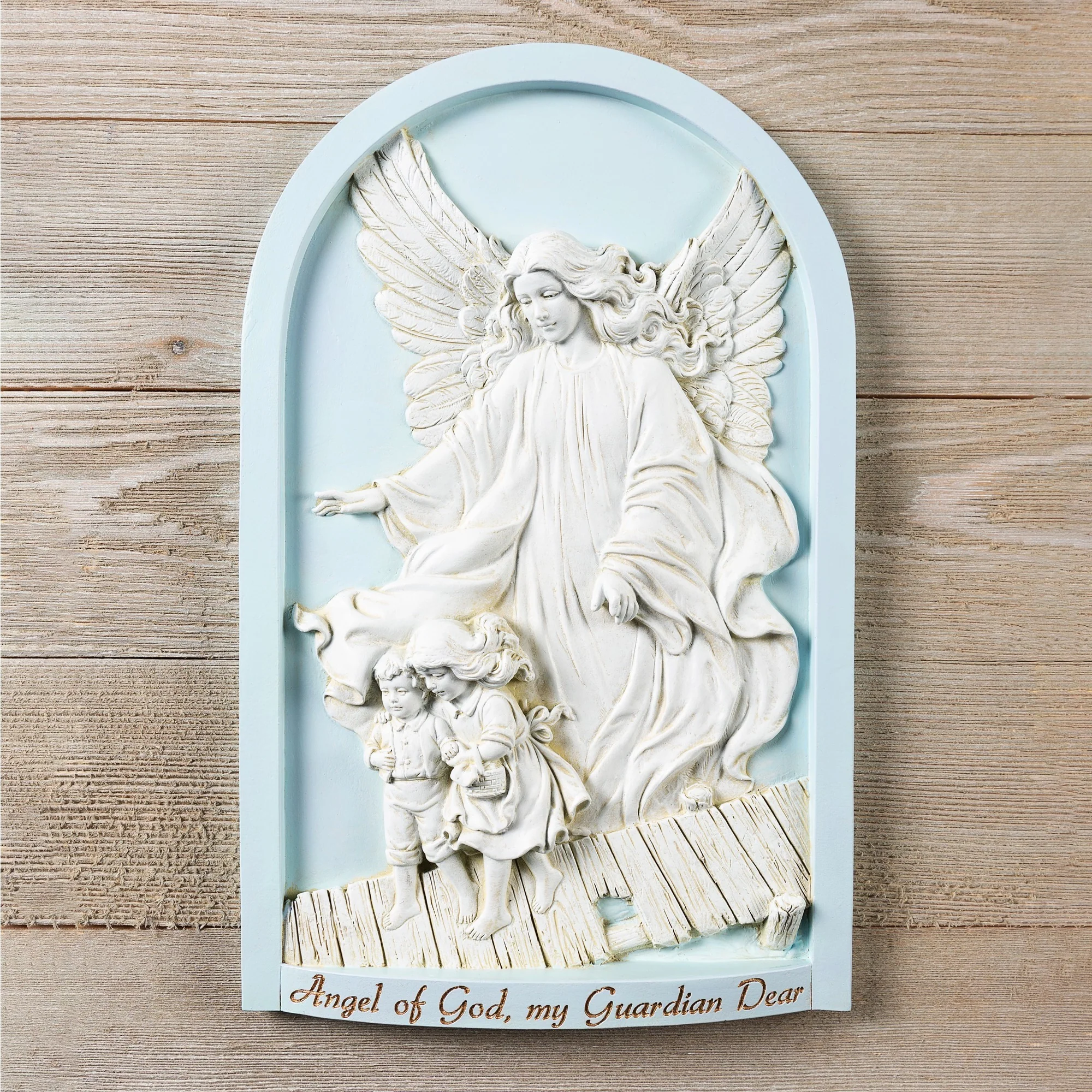 Guardian Angel Plaque - Pink or Blue - Image 2