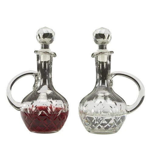 Hand Blown Glass Two Piece Cruet Set - Image 3