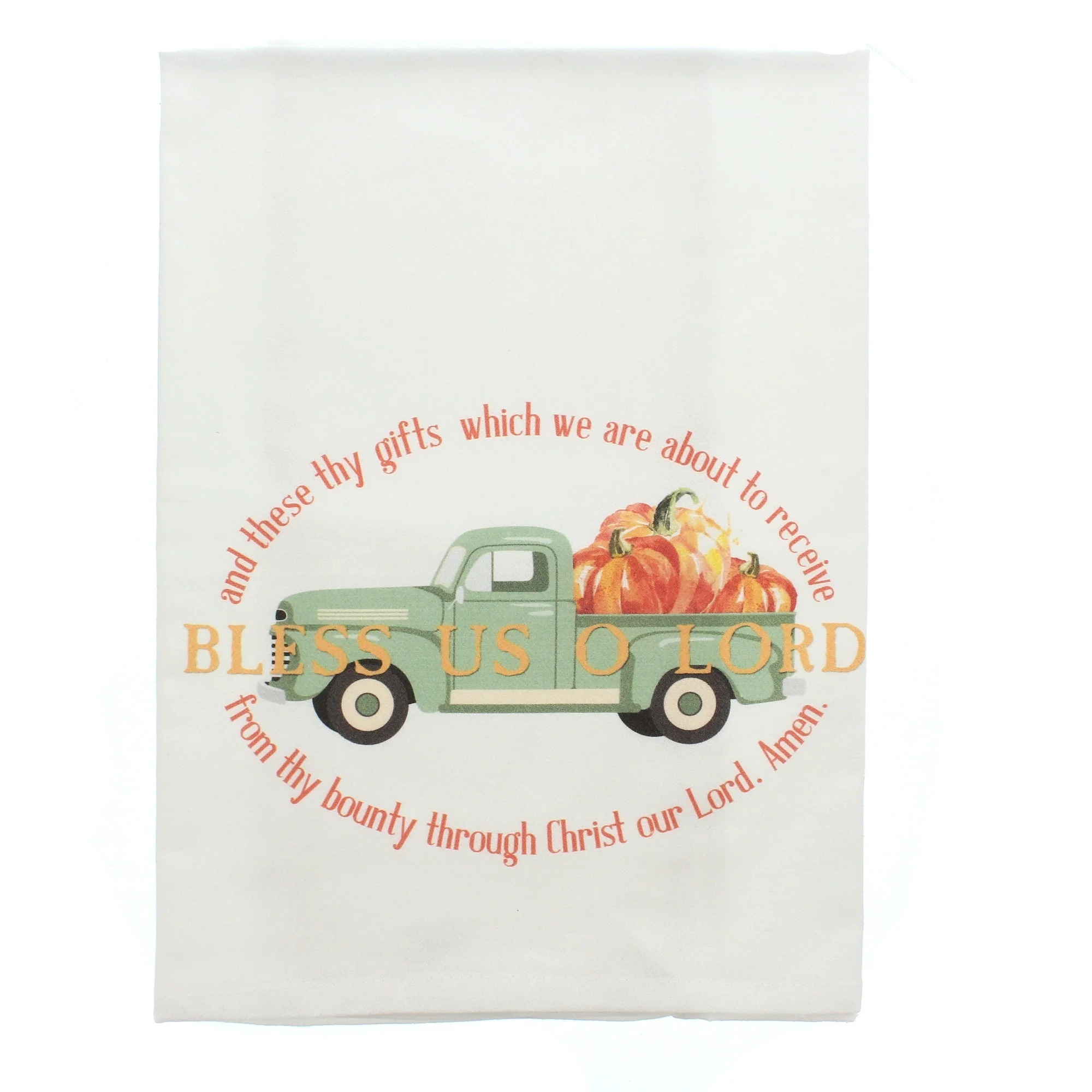 Harvest Bless Us O Lord Dish Towel - Image 2