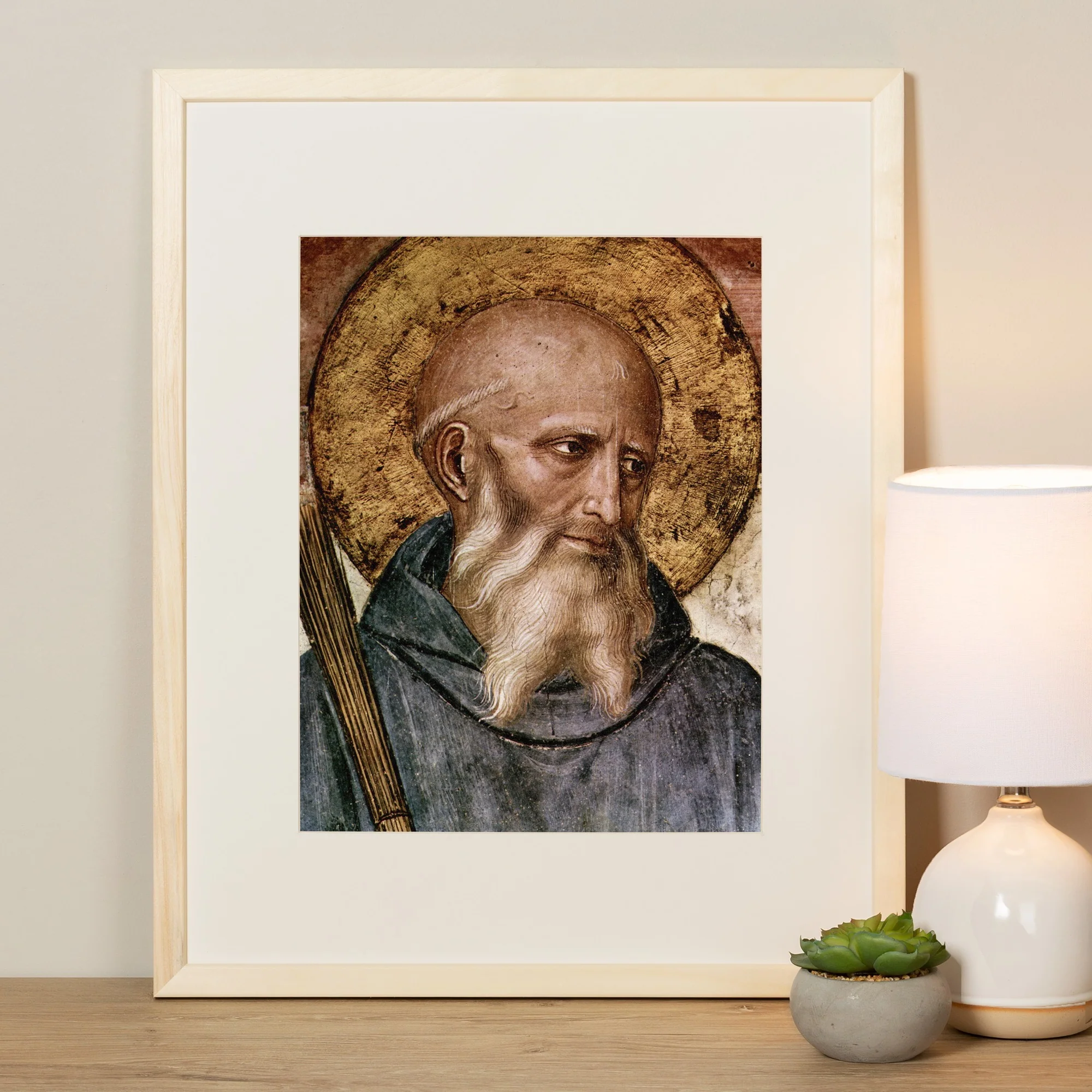 Head of St. Benedict Framed Print - Image 3