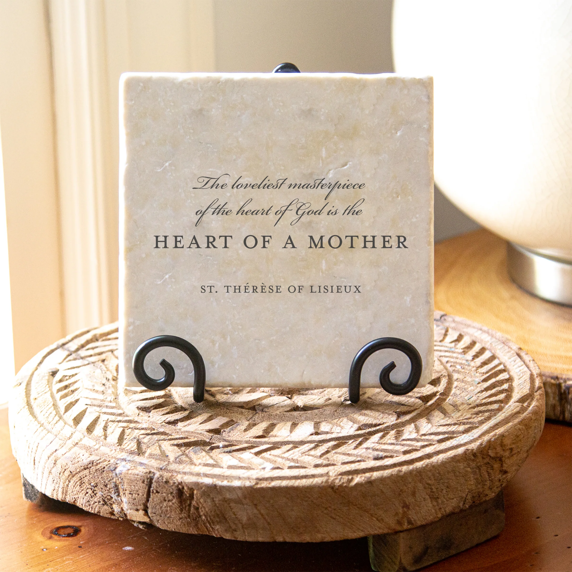 Heart of a Mother Tumbled Stone 6x6