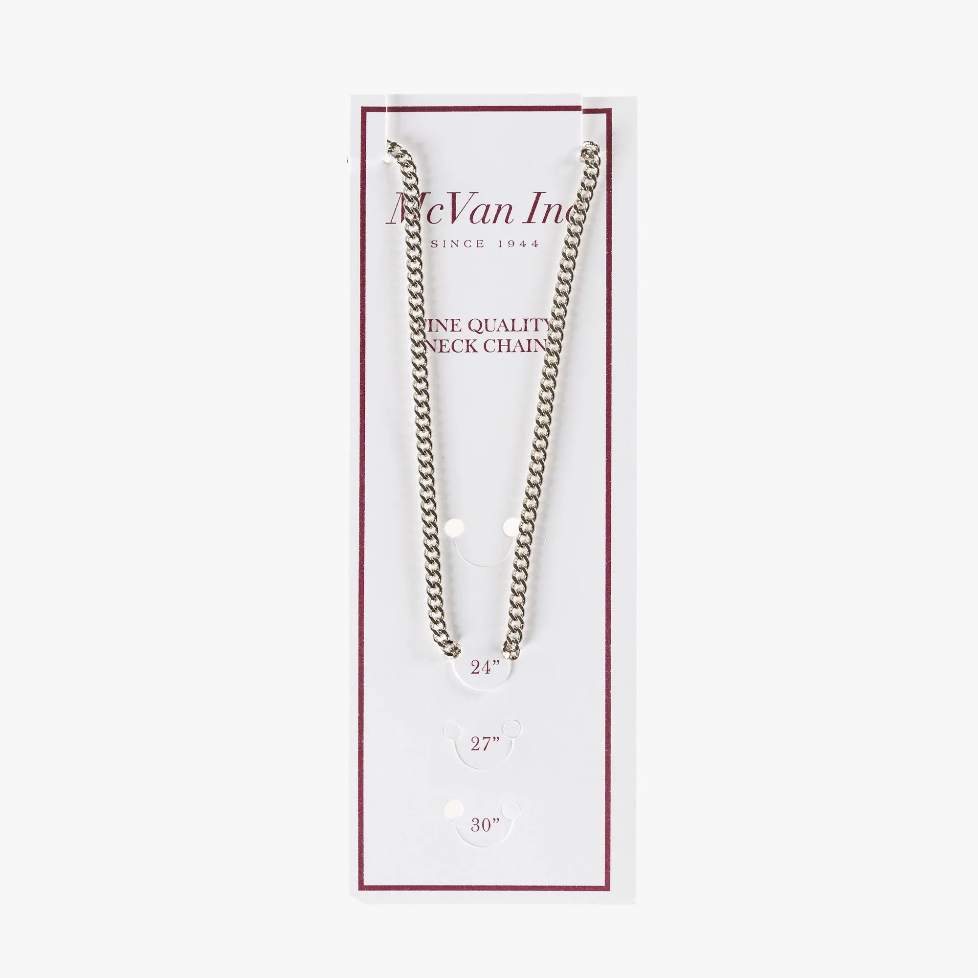 Heavy Rhodium Plated Chain