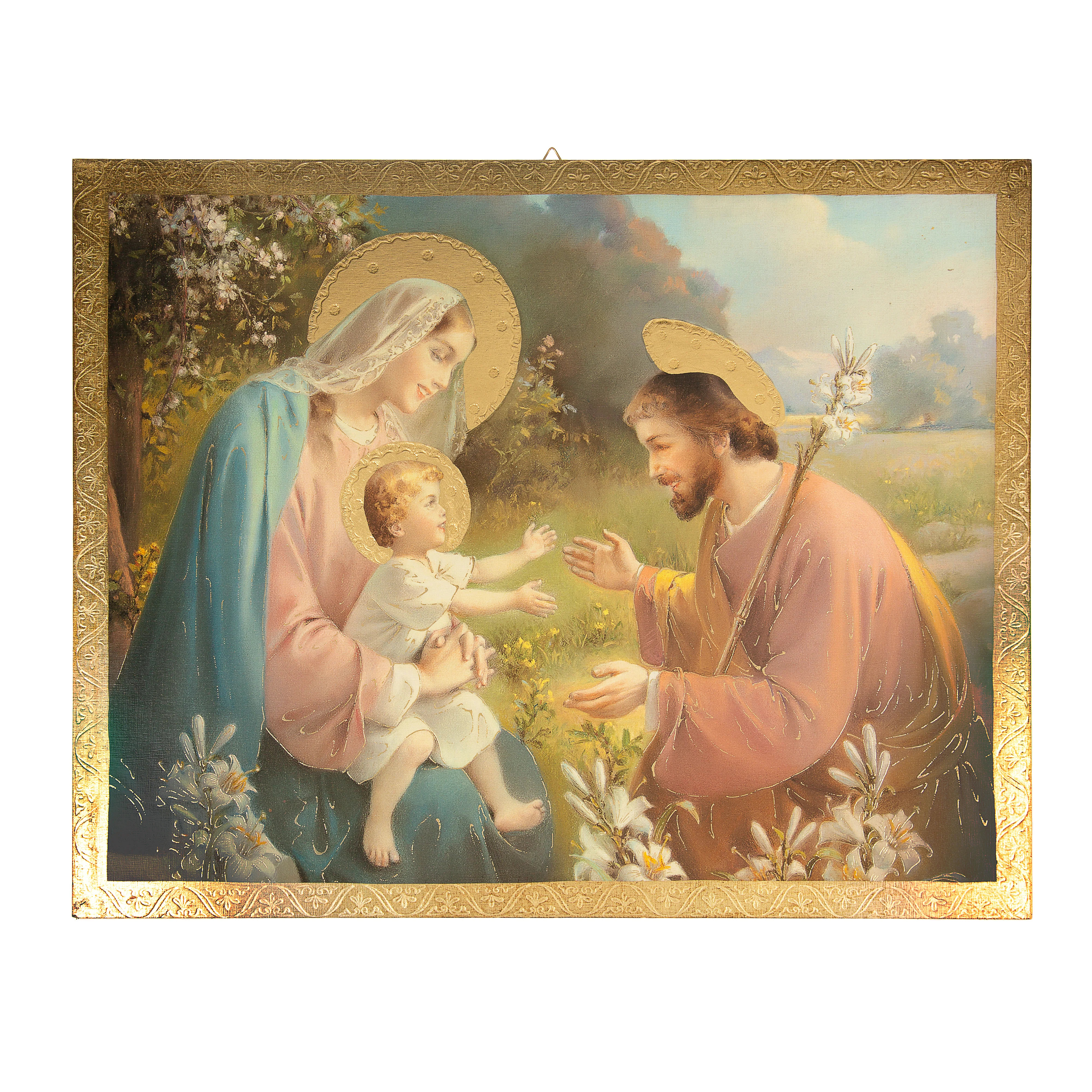 Holy Family by Simeone Florentine Plaque - 12" x 16.5" - Image 2