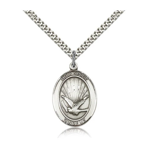 Holy Spirit Pendant with Chain, Bliss, Sterling Silver
