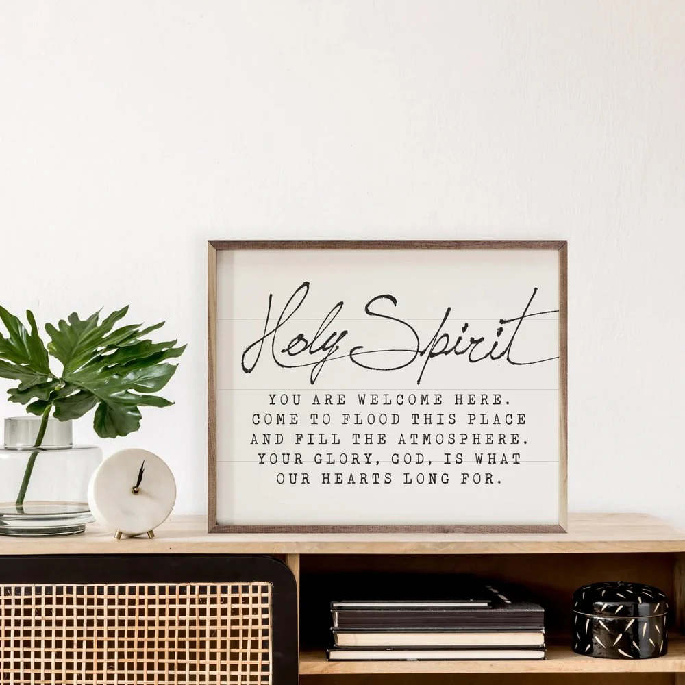 Holy Spirit You Are Welcome Here Framed Art
