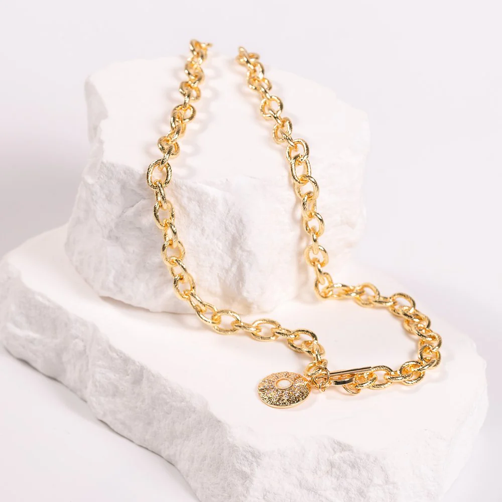How I Adore Him Gold Monstrance Necklace - Image 4