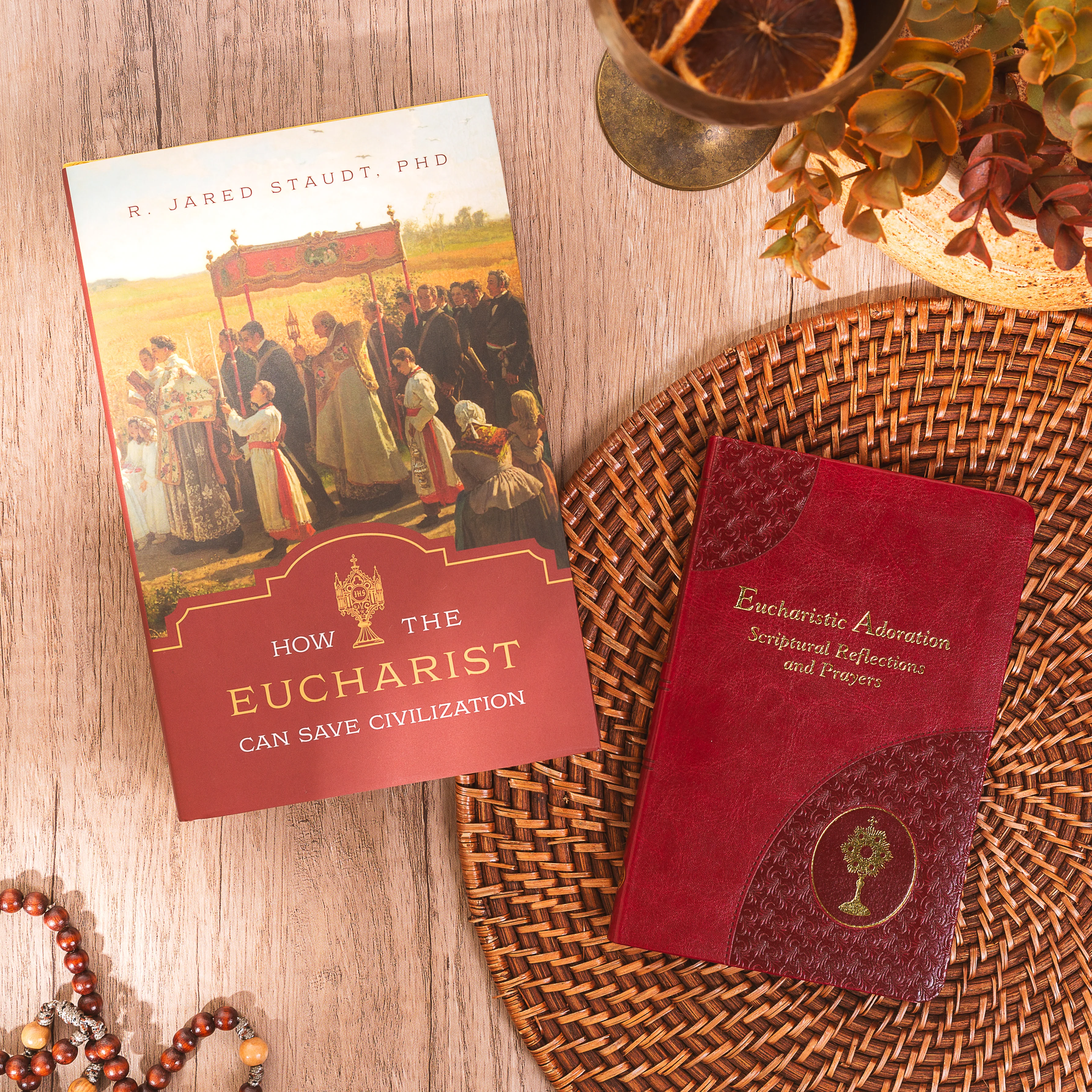 How the Eucharist Can Save Civilization & Eucharistic Adoration - Scriptural Reflections And Prayers (2 Book Set)