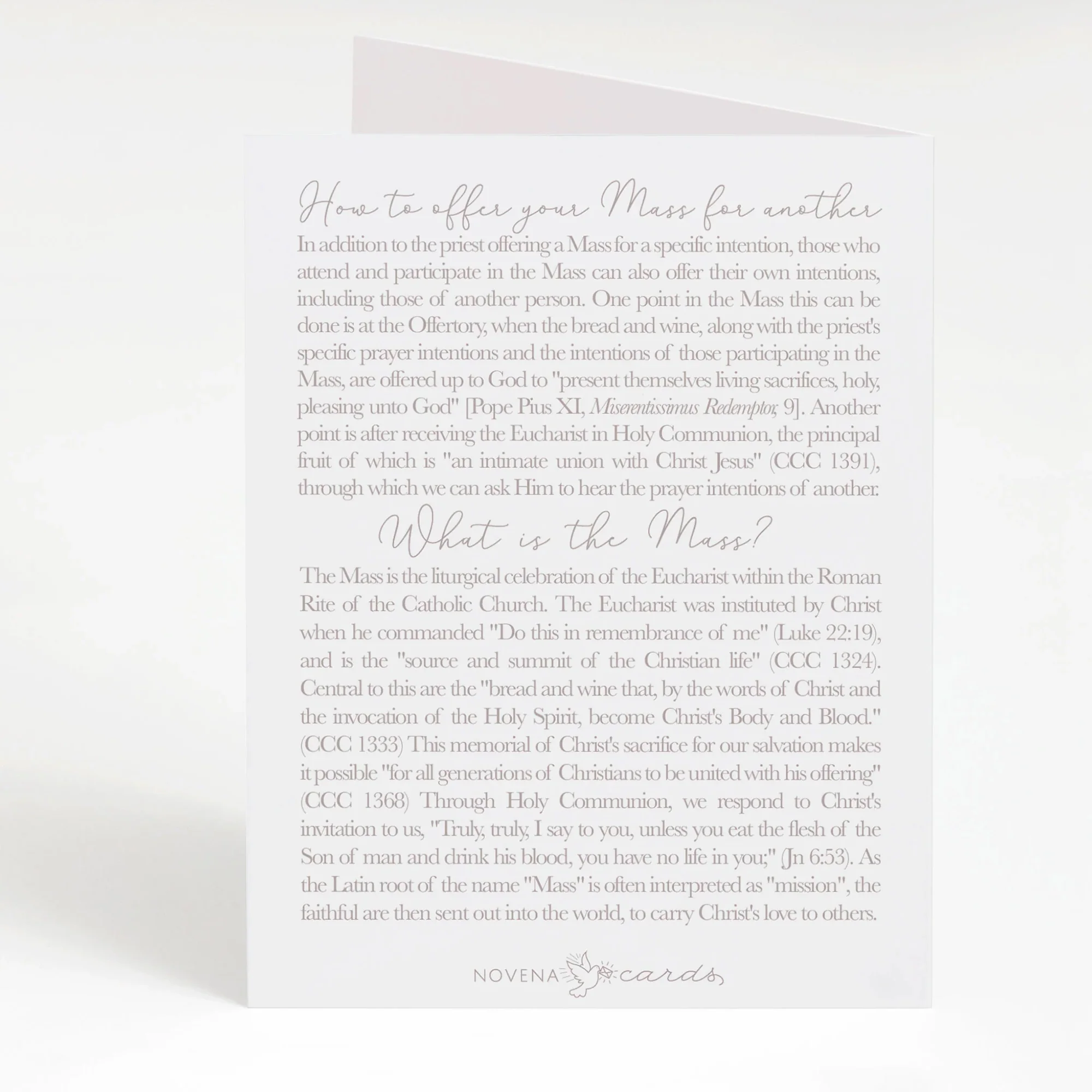 I Prayed for You at Mass Eucharist Greeting Cards (Variety 4 Pack) - Image 5