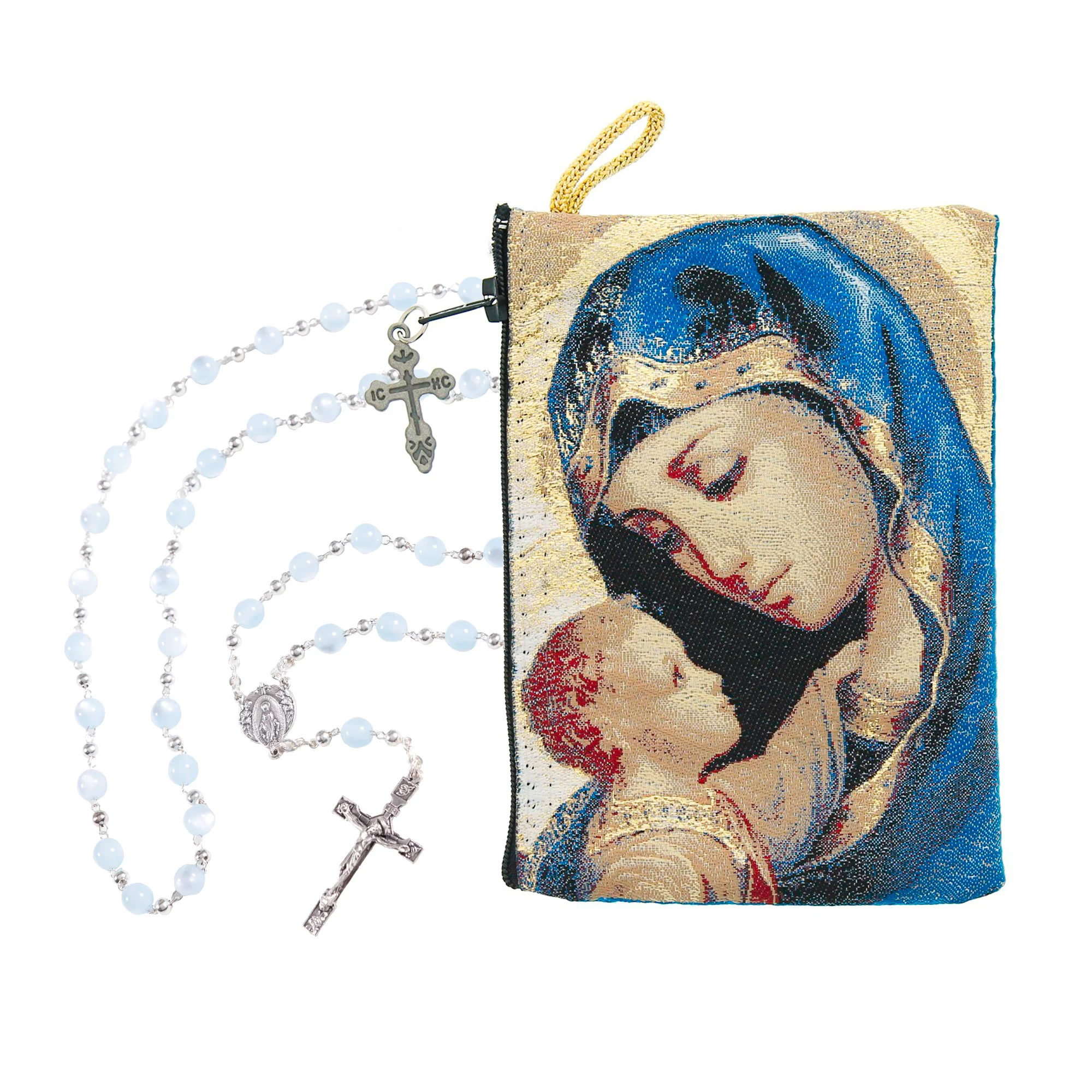 Immaculate Conception Chaplet & Madonna Child Rosary Icon Pouch (2 Gift Set) - Image 2