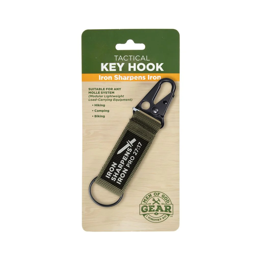 Iron Sharpens Iron Green Tactical Key Hook - Image 2