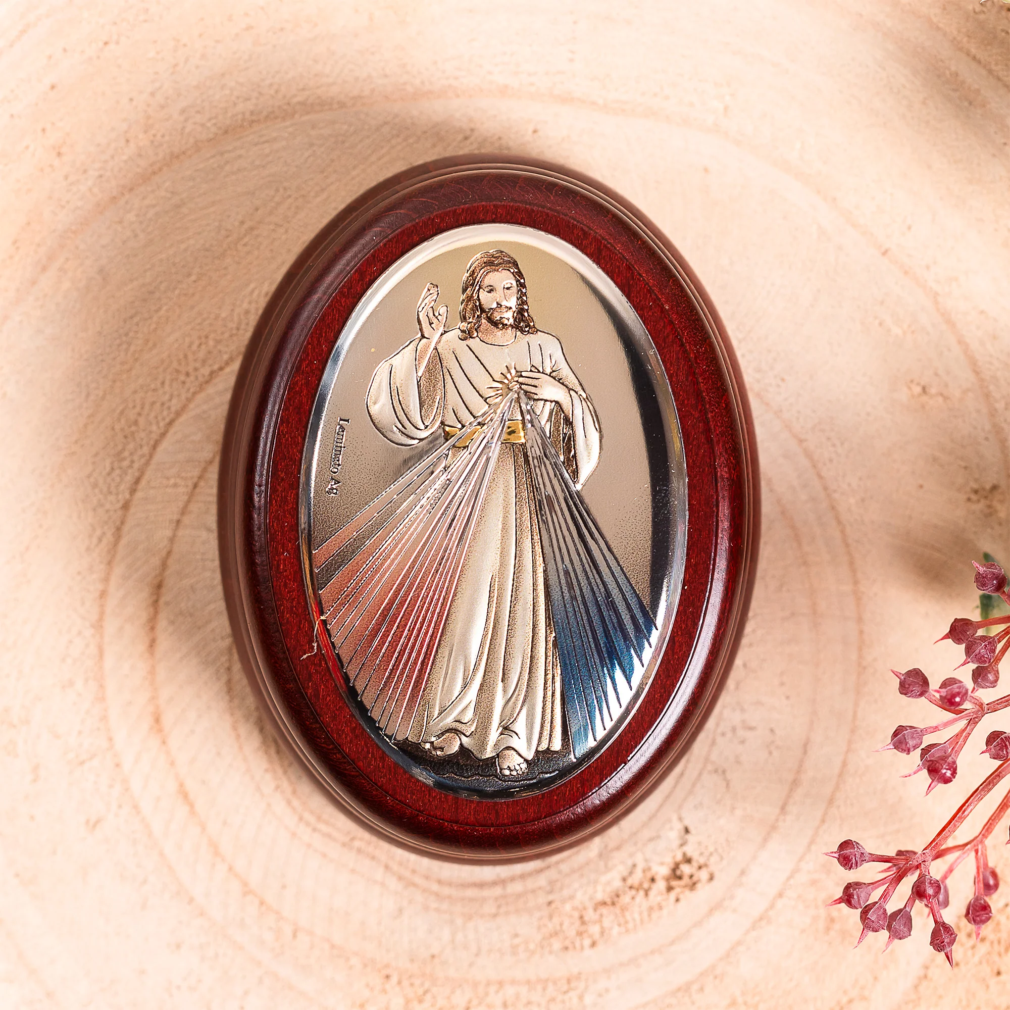 Italian Divine Mercy Rosary Box & Rosary Set - Image 2