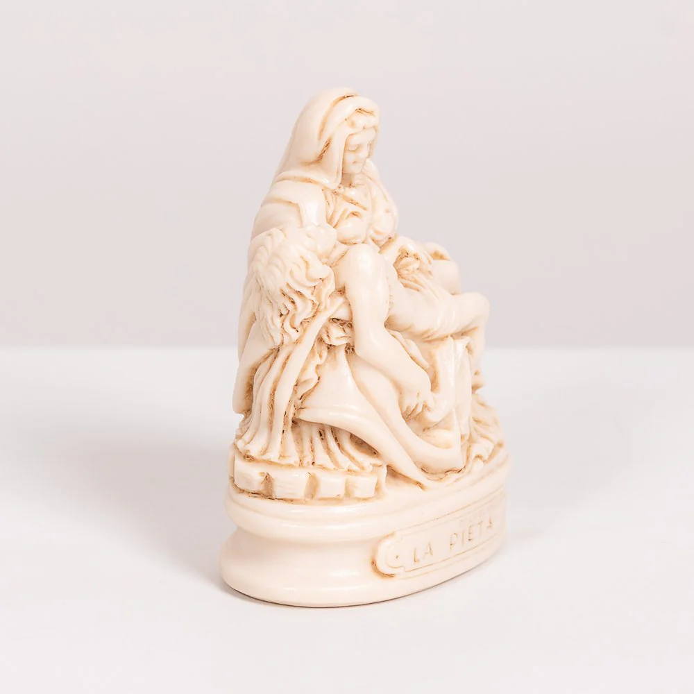 Italian Ivory Pieta Figurine - 3.5" - Image 2