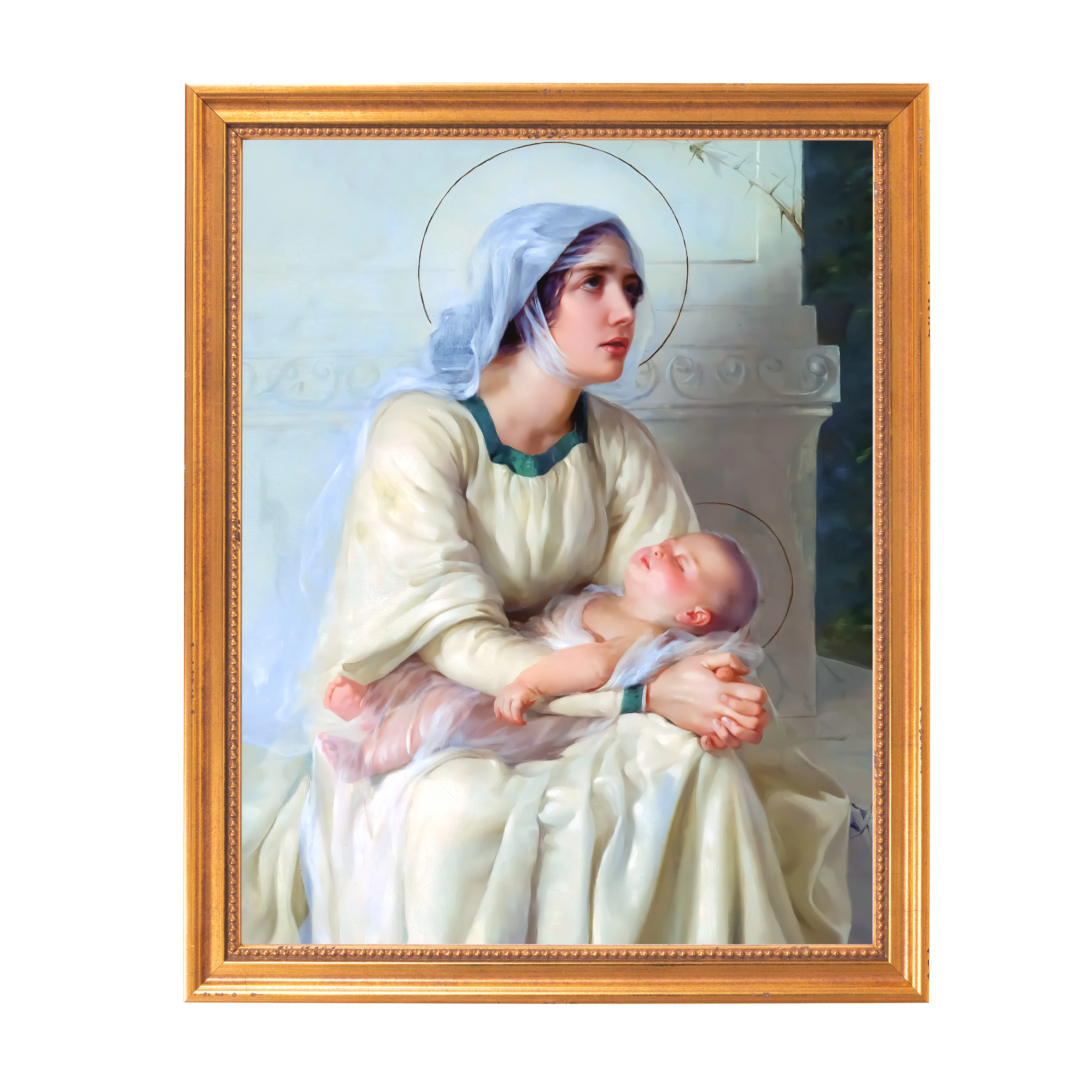 Italian School Madonna & Child Framed Canvas - Sacred Classics Collection - Image 6
