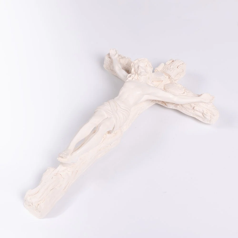 Ivory Wall Crucifix - 12.6" - Image 3