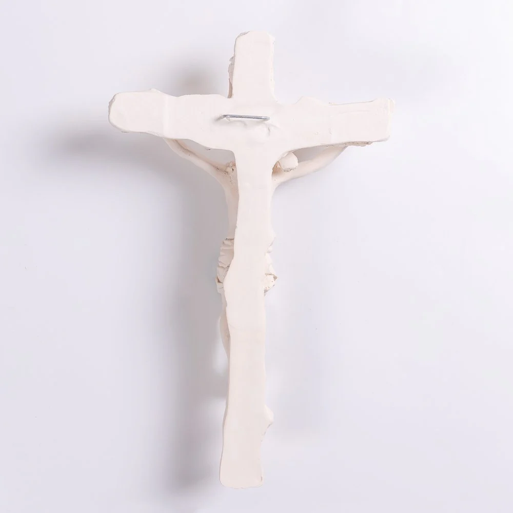 Ivory Wall Crucifix - 12.6" - Image 4