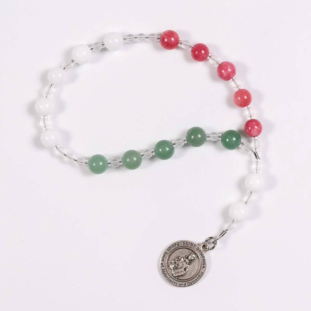 Jade & Aventurine Chaplet of St. Dymphna