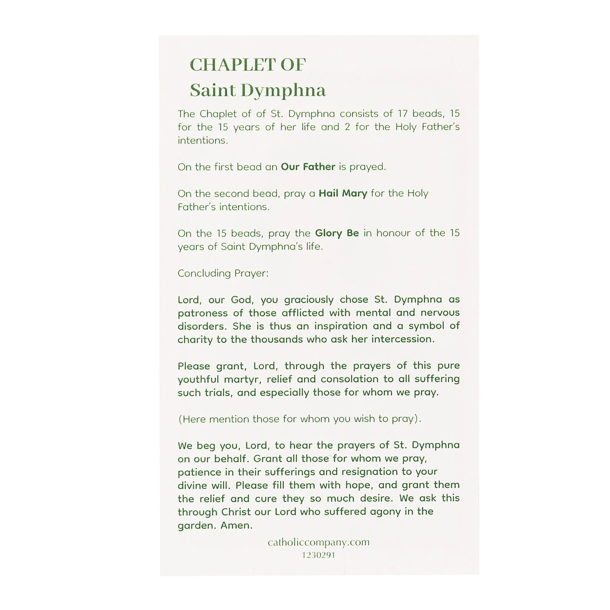 Jade & Aventurine Chaplet of St. Dymphna - Image 4