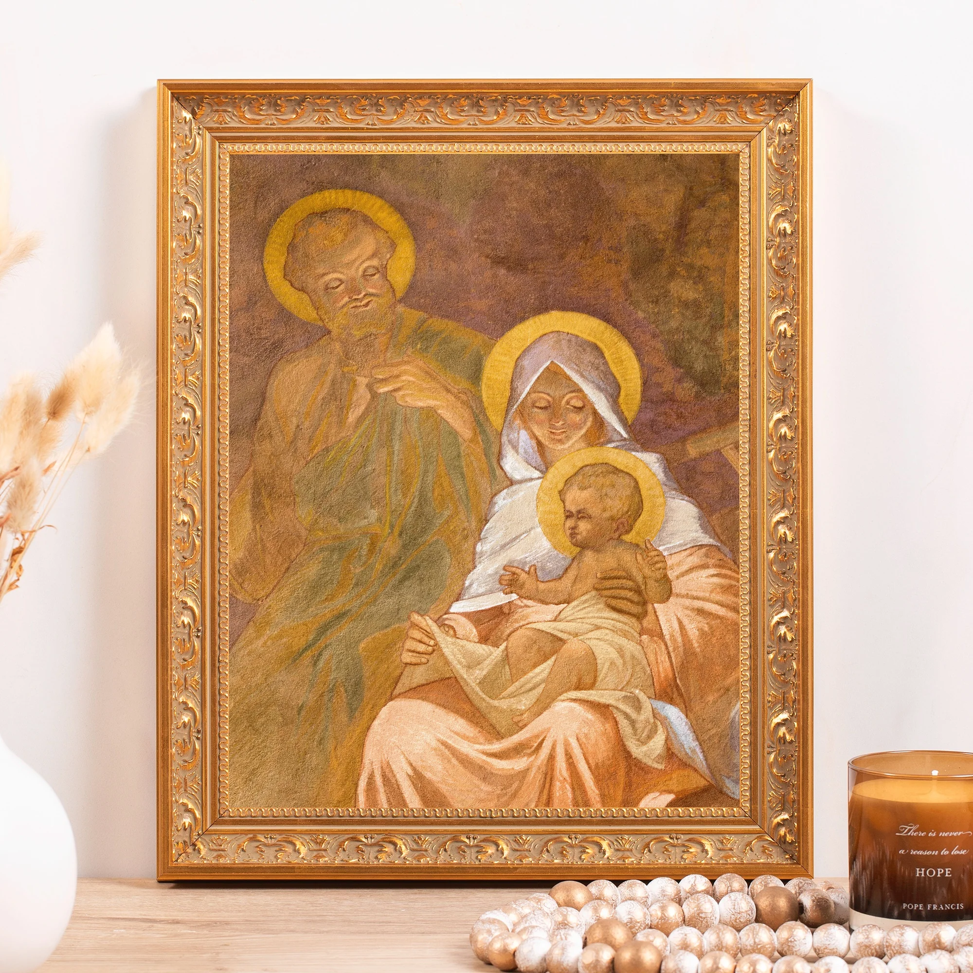 Jan Antal's The Holy Family Framed Canvas - Sacred Classics Collection - Image 5