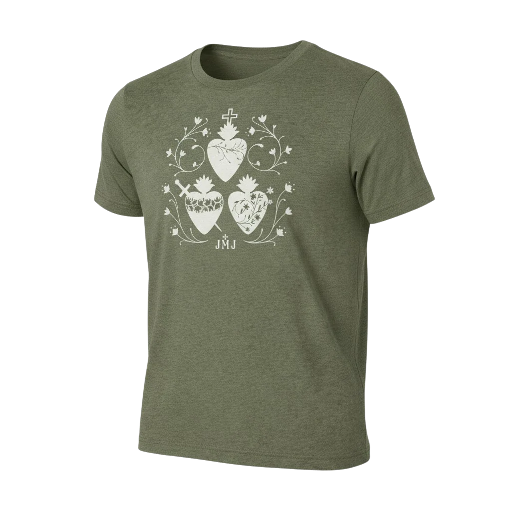 JMJ Three Hearts T-Shirt - Image 4