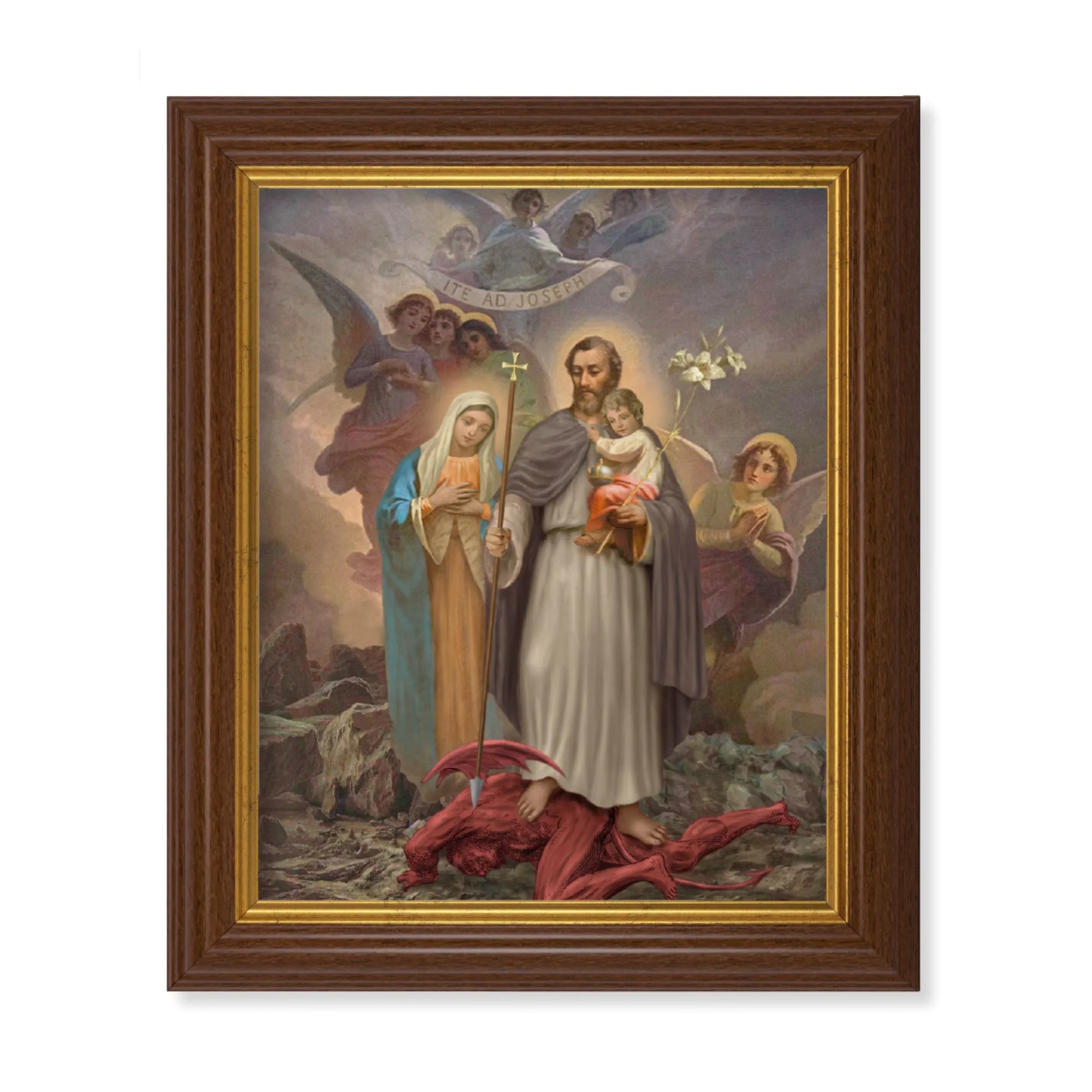 Joseph, Terror of Demons Print in Walnut Frame - 10" x 12"