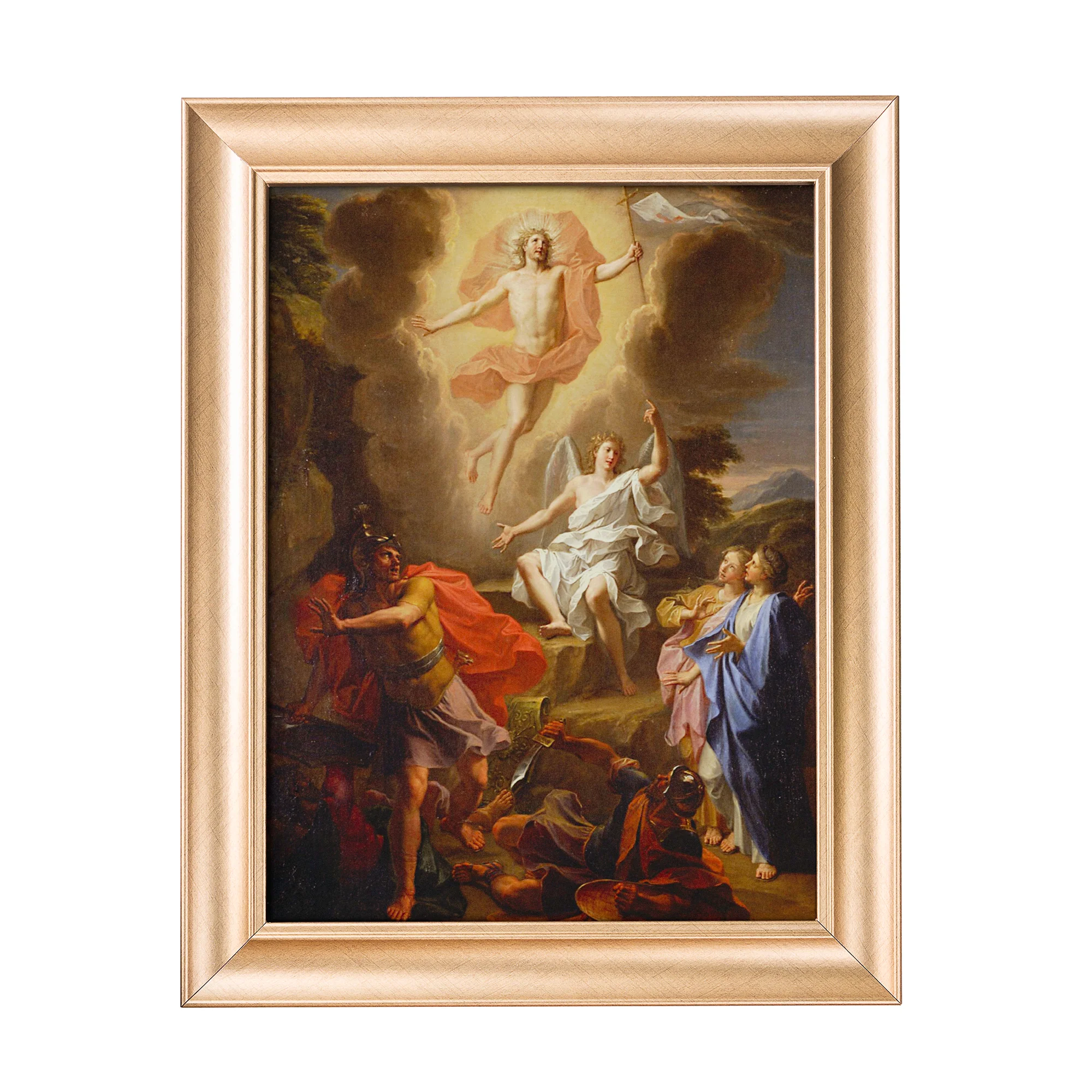 Joseph & the Christ Child Antique Gold Framed Print - Multiple Sizes - Image 4