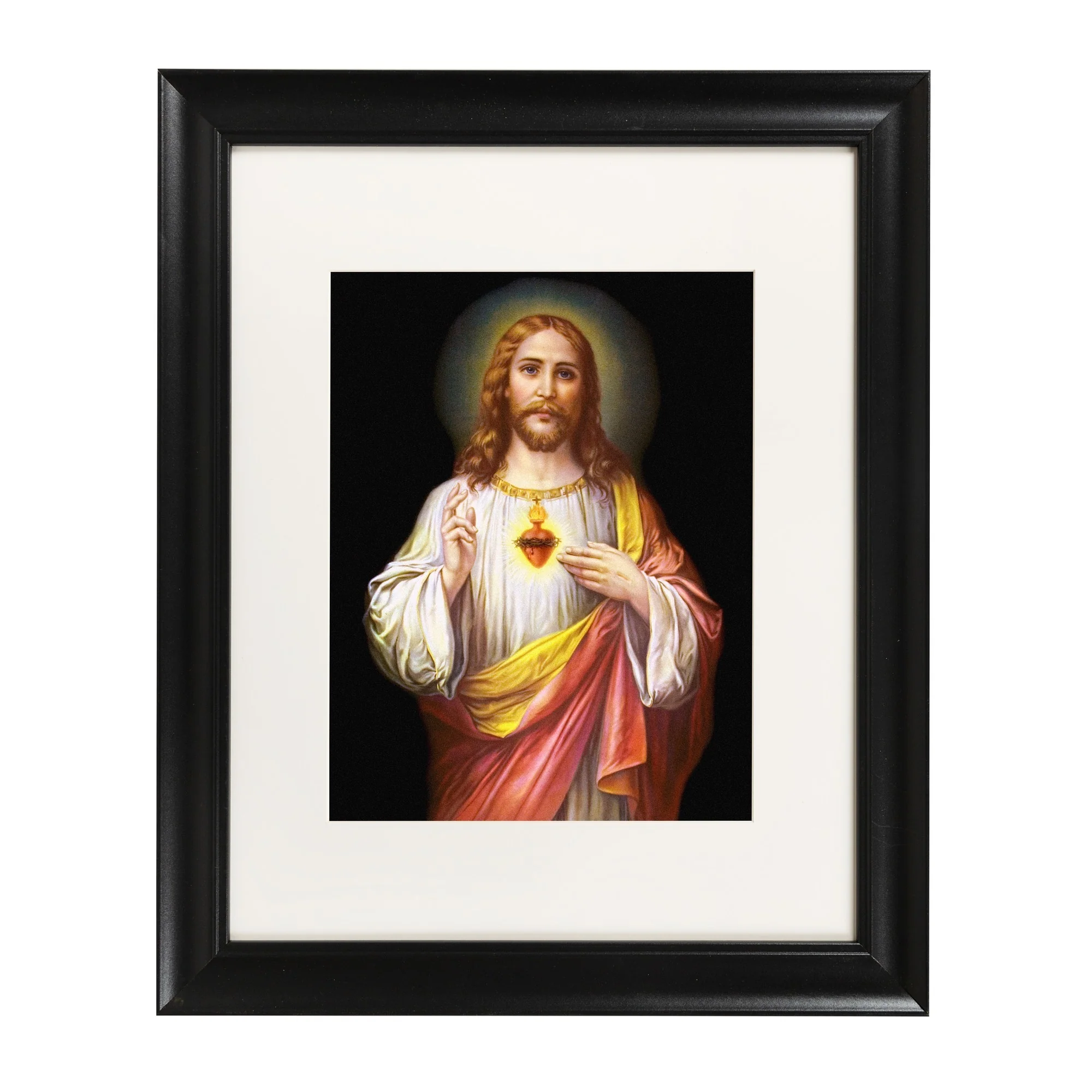 Large Sacred Heart of Jesus Framed Print