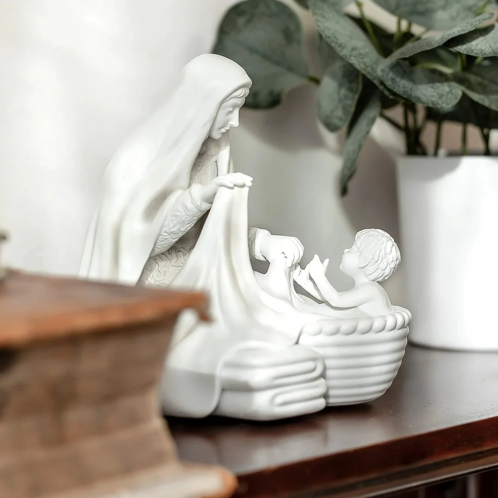 Laundry with Jesus Marian Statue - 6" - Image 2