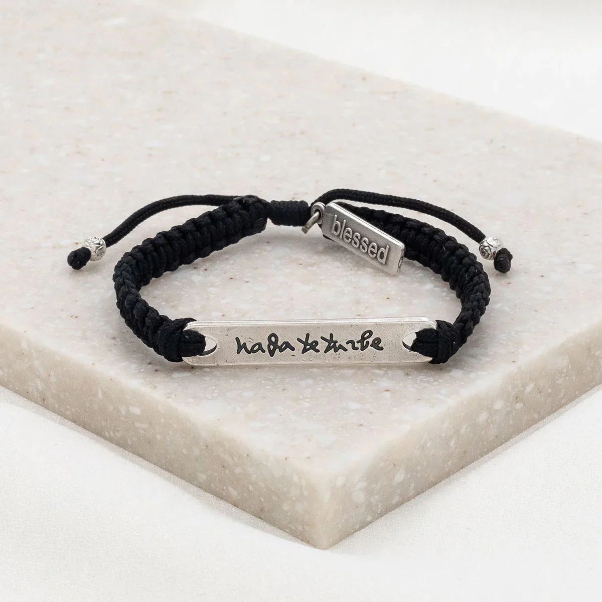 Let Nothing Disturb You Macramé Bracelet - Assorted Colors