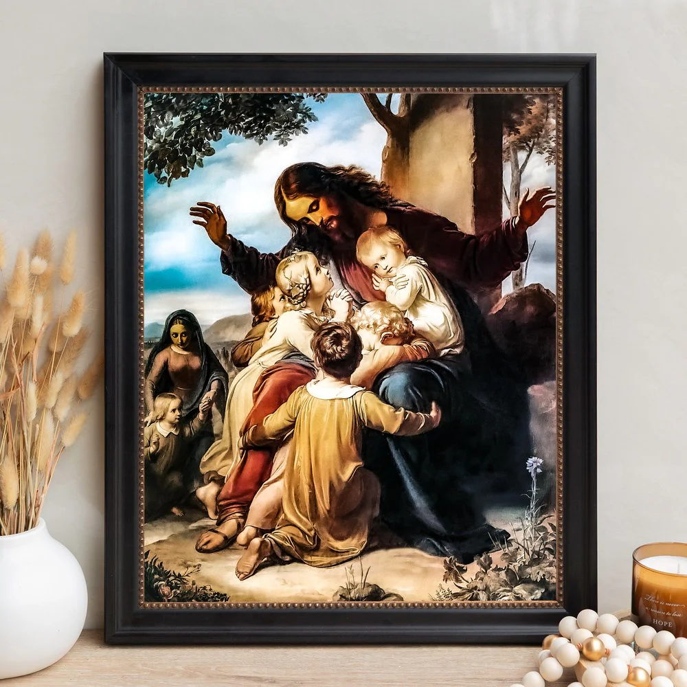 Let the Children Come Framed Canvas - Sacred Signature Collection - Image 12