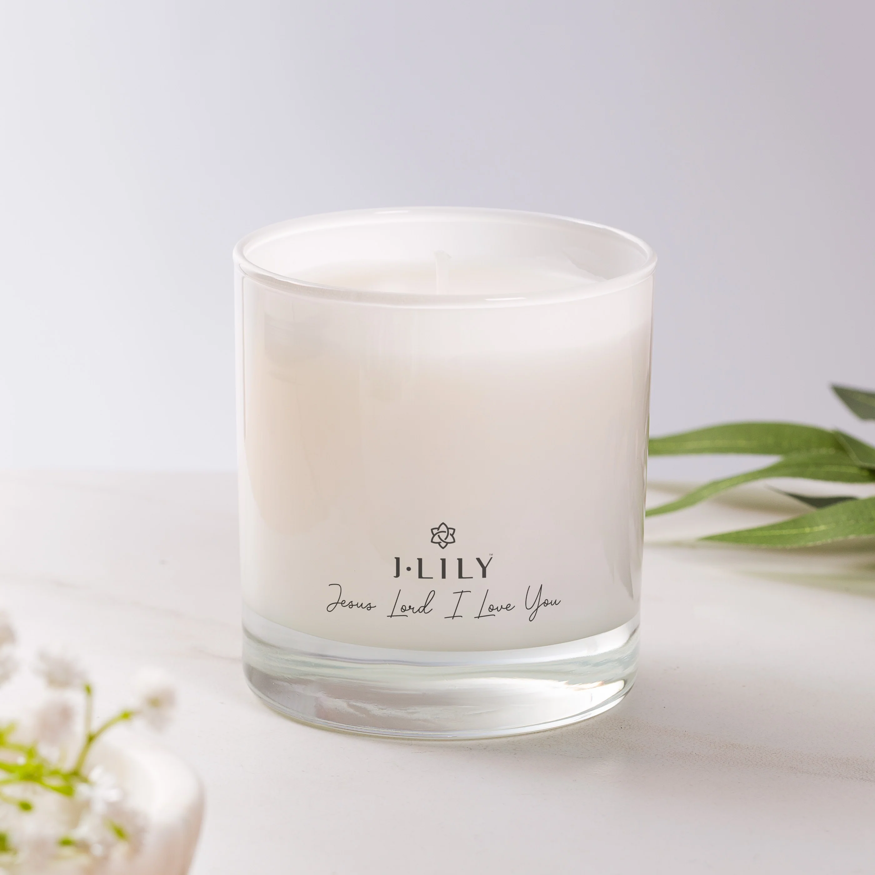 Let Us Begin White Scented Candle - Image 2