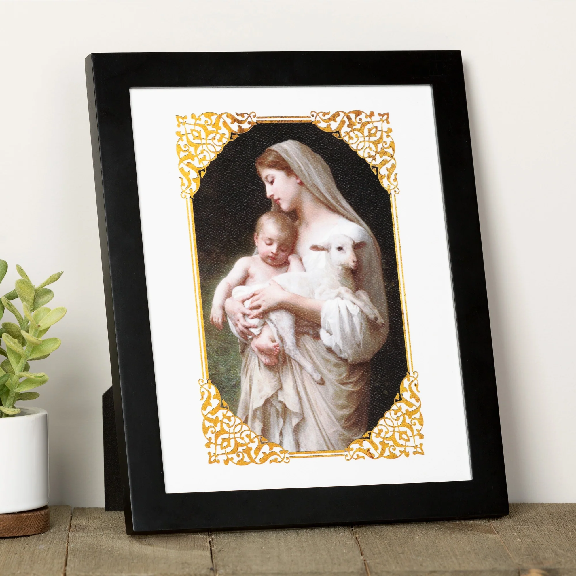 L'Innocence Black Framed Art Print